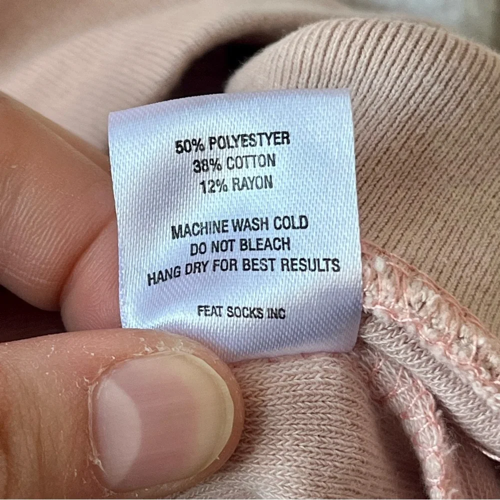 Feat Pink & White Ombre Women's Collab Hoodie size Medium - Picture 5 of 11